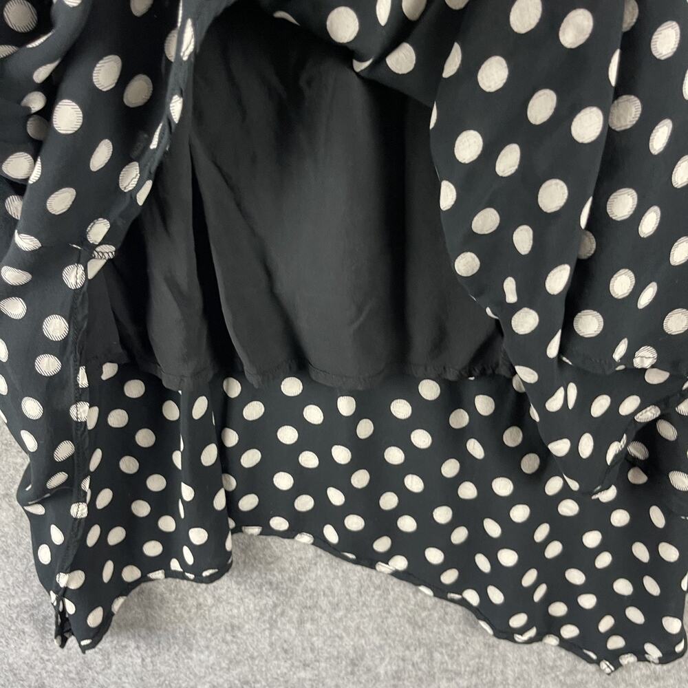 Anthropologie Maeve Dress‎ Womens 6 Polka Dot Off the Shoulder Belted Pocket - Picture 9 of 16